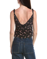 Afrm Asher Mesh Cowl Top