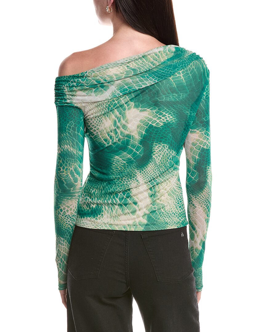 Afrm Barry Asymmetrical Neckline Top