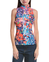 Afrm Sleeveless Mock Neck Top