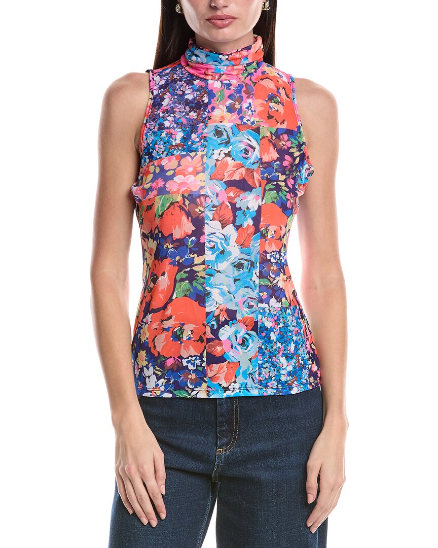 Afrm Sleeveless Mock Neck Top