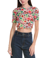 Afrm Isla Crop Mesh T-Shirt