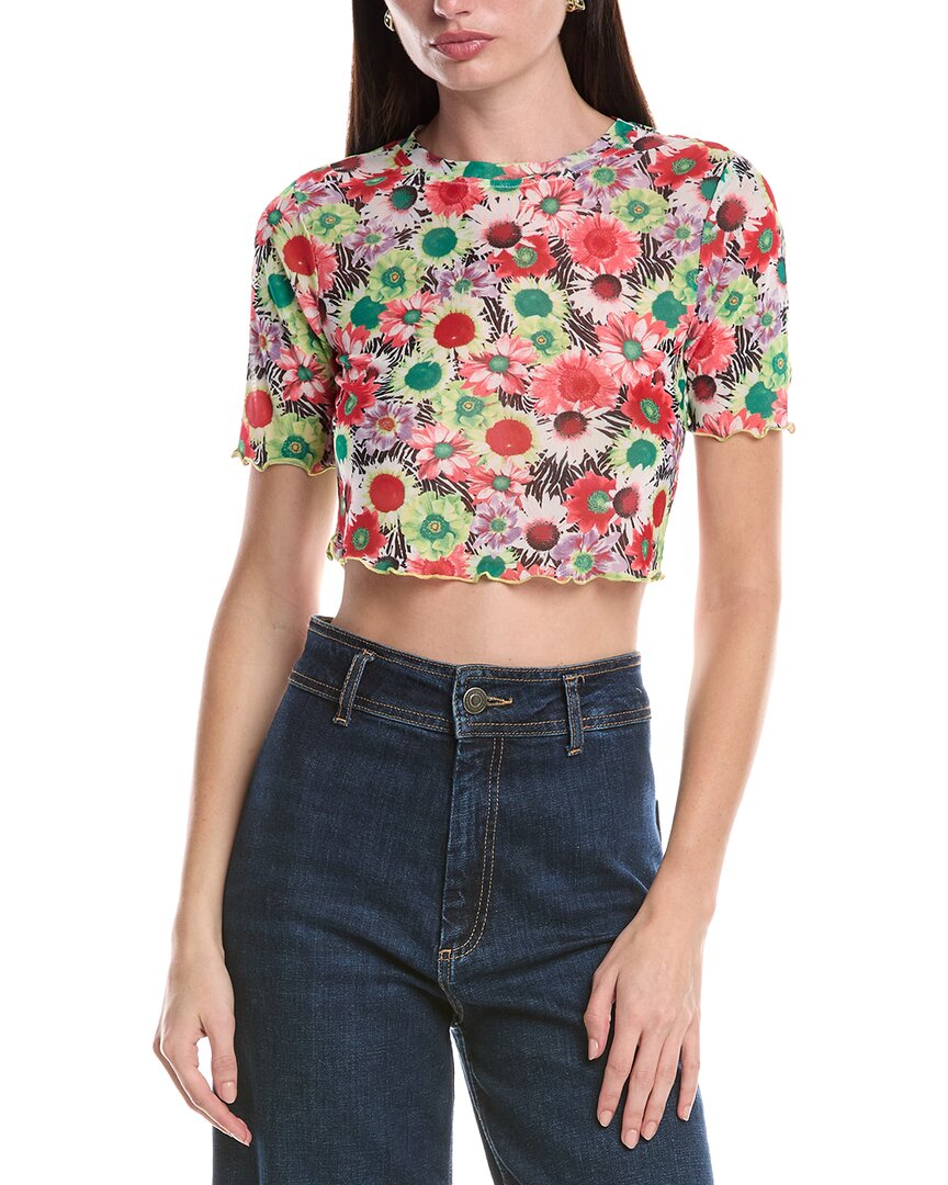 Afrm Isla Crop Mesh T-Shirt