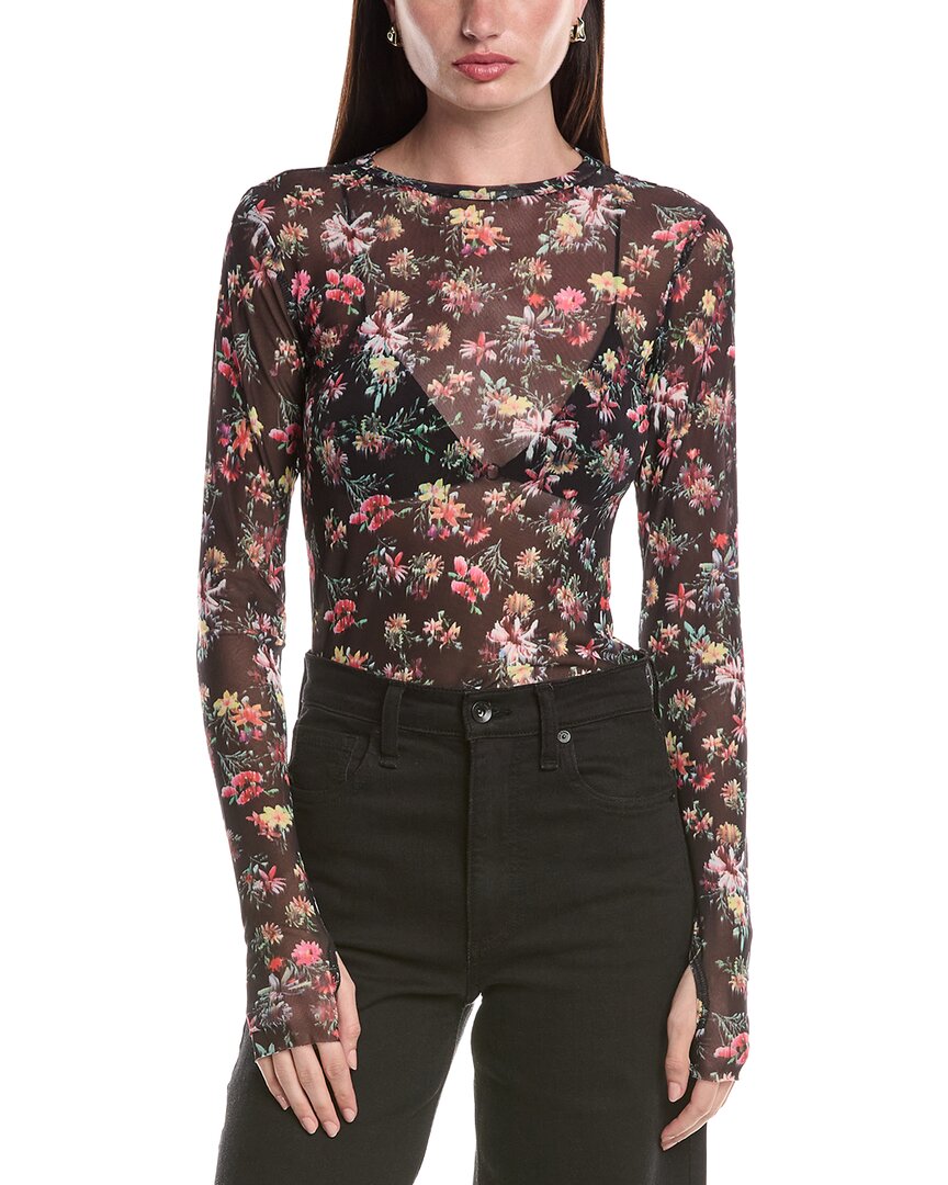 Afrm Kaylee Mesh Crewneck Top