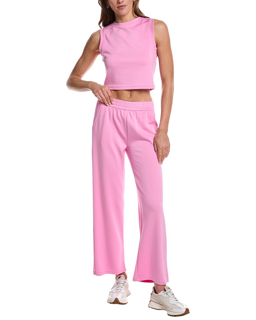 Marion 29In 2Pc Crop Tank & Wide Leg Pant Lounge Set