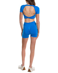 Marion 4In 2Pc Open-Back Crop Top & Short Set