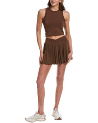 Marion 2.5In 2Pc Skyline Cutout Pleated Skort Set