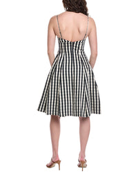 Rebecca Taylor Gingham Twill Midi Dress