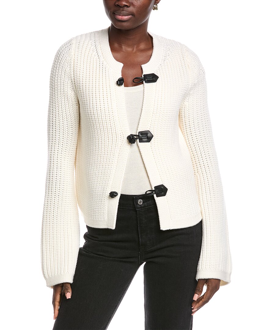 Rebecca Taylor Novelty Toggle Wool Cardigan