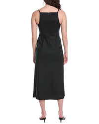 Rebecca Taylor Stretch Linen-Blend Midi Dress