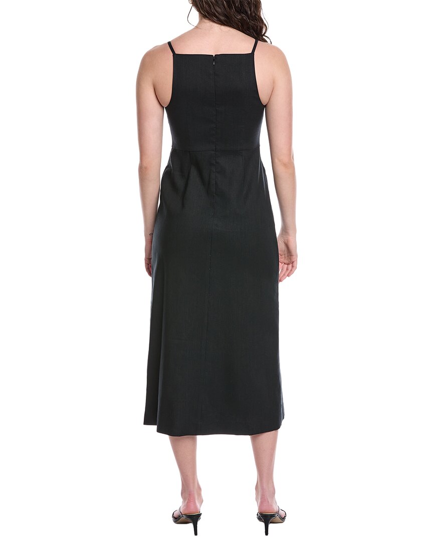 Rebecca Taylor Stretch Linen-Blend Midi Dress