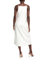 Rebecca Taylor Stretch Linen-Blend Midi Dress