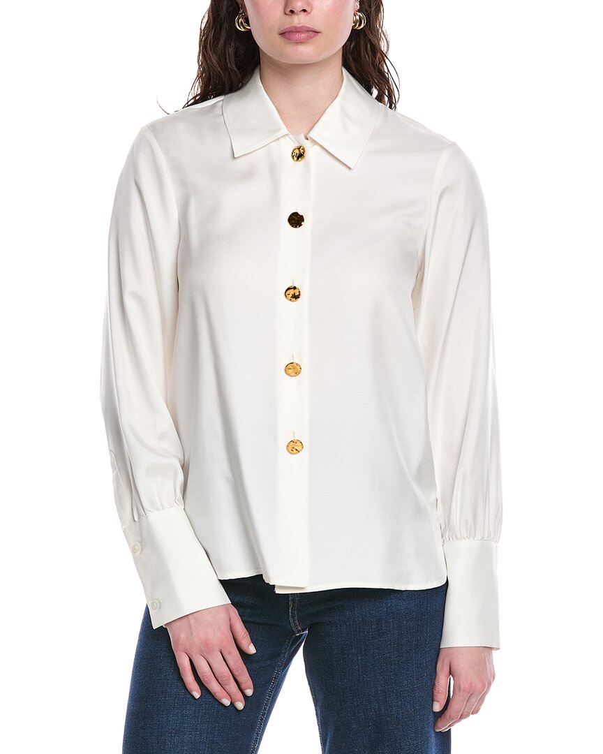 Rebecca Taylor Novelty Button Silk Shirt