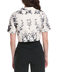 Rebecca Taylor Emblem Fleur Print Top