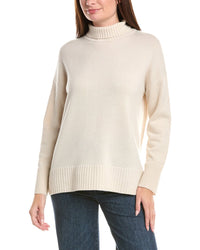 Lafayette 148 New York Lafayette 148 New York Stand-Collar Cashmere Sweater