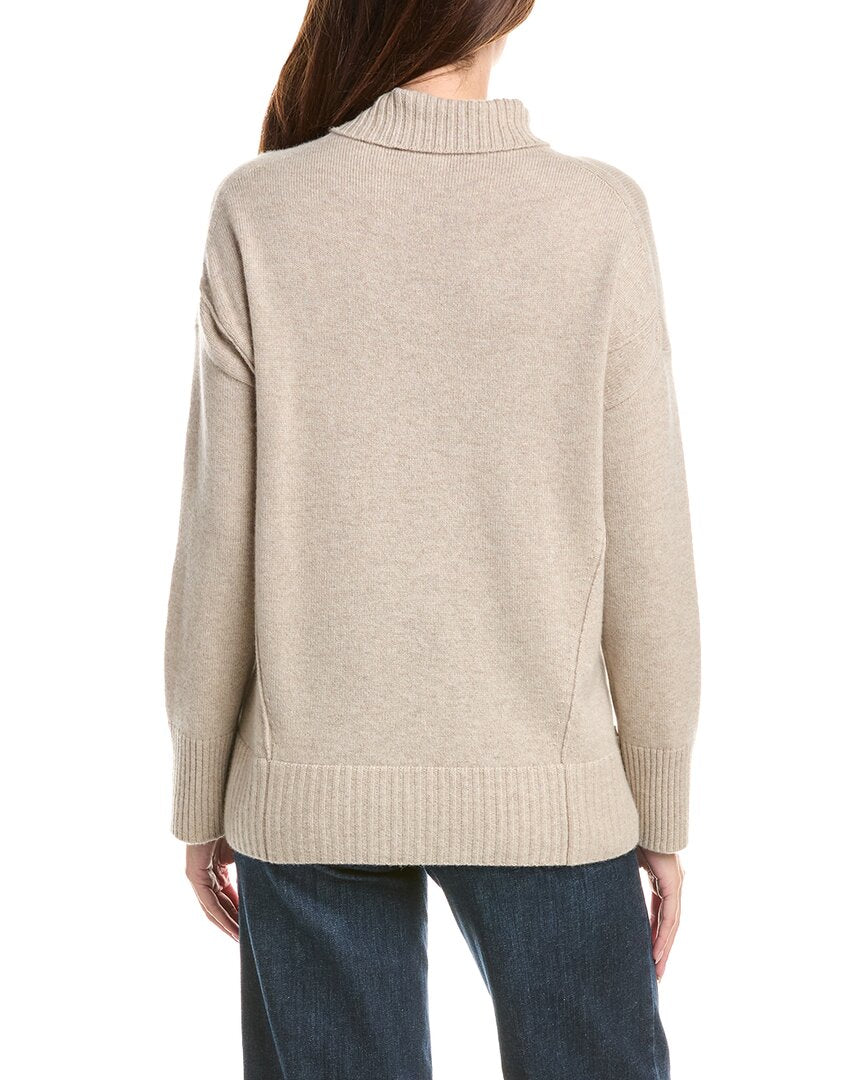 Lafayette 148 New York Lafayette 148 New York Stand-Collar Cashmere Sweater