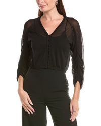 Lafayette 148 New York Lafayette 148 New York Ruched Silk-Blend Sweater