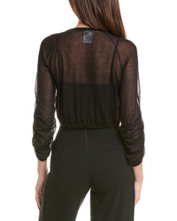 Lafayette 148 New York Lafayette 148 New York Ruched Silk-Blend Sweater