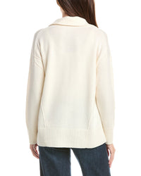 Lafayette 148 New York Lafayette 148 New York Zip Front Wool & Cashmere-Blend Sweater Jacket