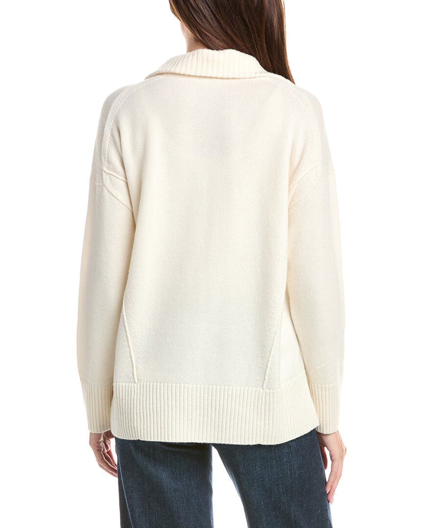 Lafayette 148 New York Lafayette 148 New York Zip Front Wool & Cashmere-Blend Sweater Jacket