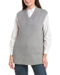 Lafayette 148 New York Lafayette 148 New York Chunky Wide Cashmere & Wool-Blend Sweater