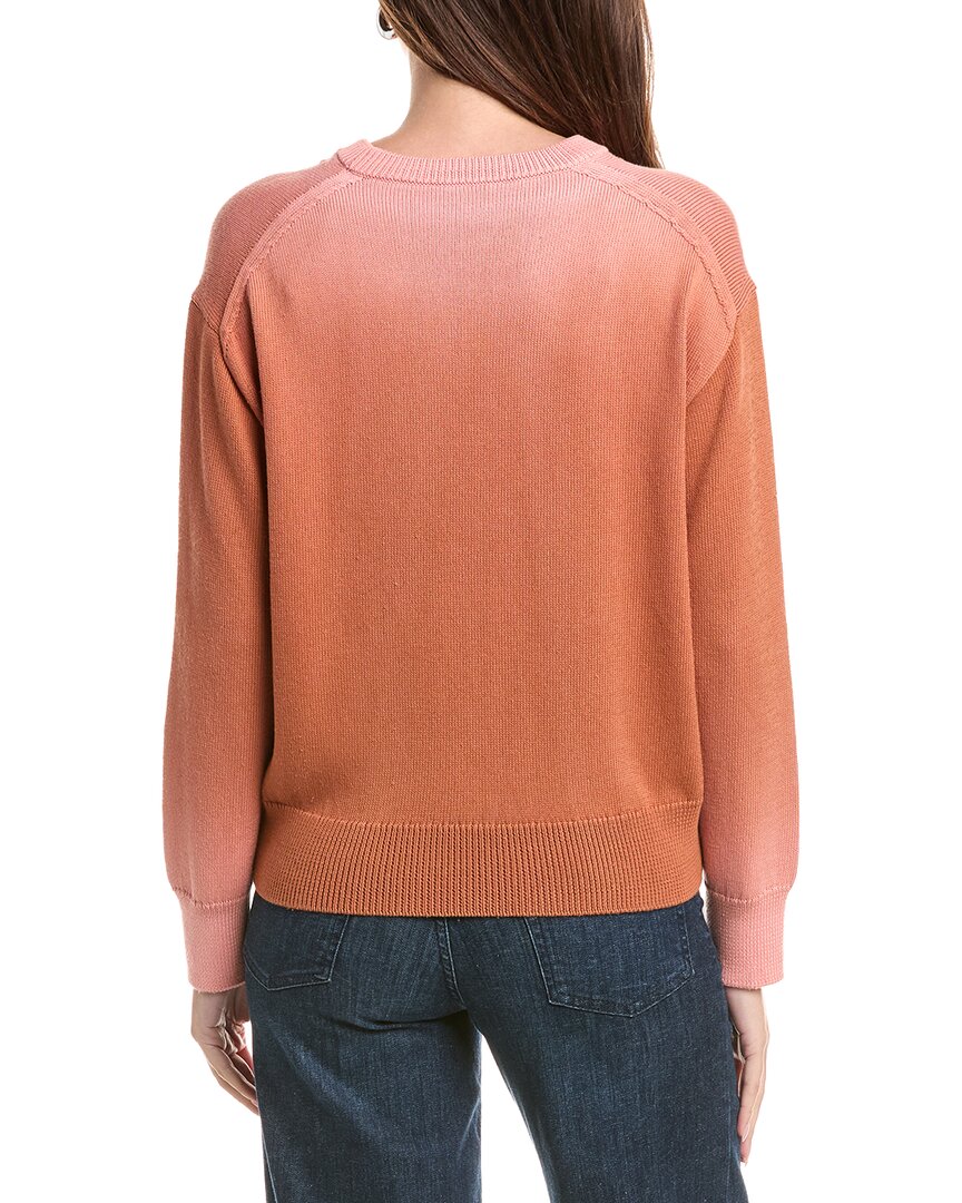 Lafayette 148 New York Lafayette 148 New York Ombre Crewneck Silk-Blend Sweater