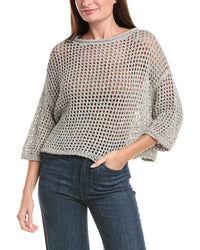 Lafayette 148 New York Lafayette 148 New York Oversized Open Stitch Sweater
