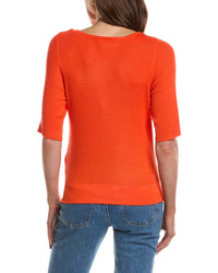 Ichi Ihmafa Boatneck Elbow Sleeve Top