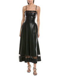 Weworewhat Lace Corset Midi Dress