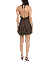 Weworewhat Halter Lace Mini Dress