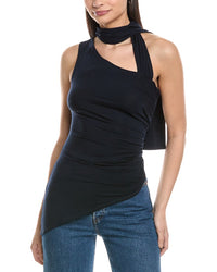 Weworewhat One-Shoulder Draped Top