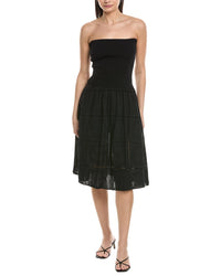 Weworewhat Ribbed Broderie Mini Dress