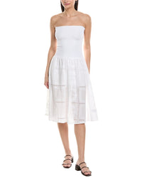 Weworewhat Ribbed Broderie Mini Dress