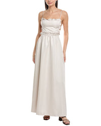 Weworewhat Ruffle Bib Maxi Dress