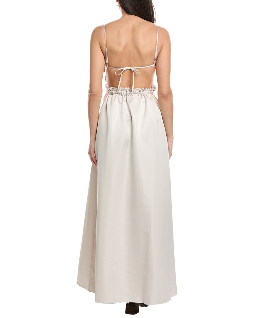 Weworewhat Ruffle Bib Maxi Dress