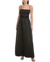 Weworewhat Ruffle Bib Maxi Dress