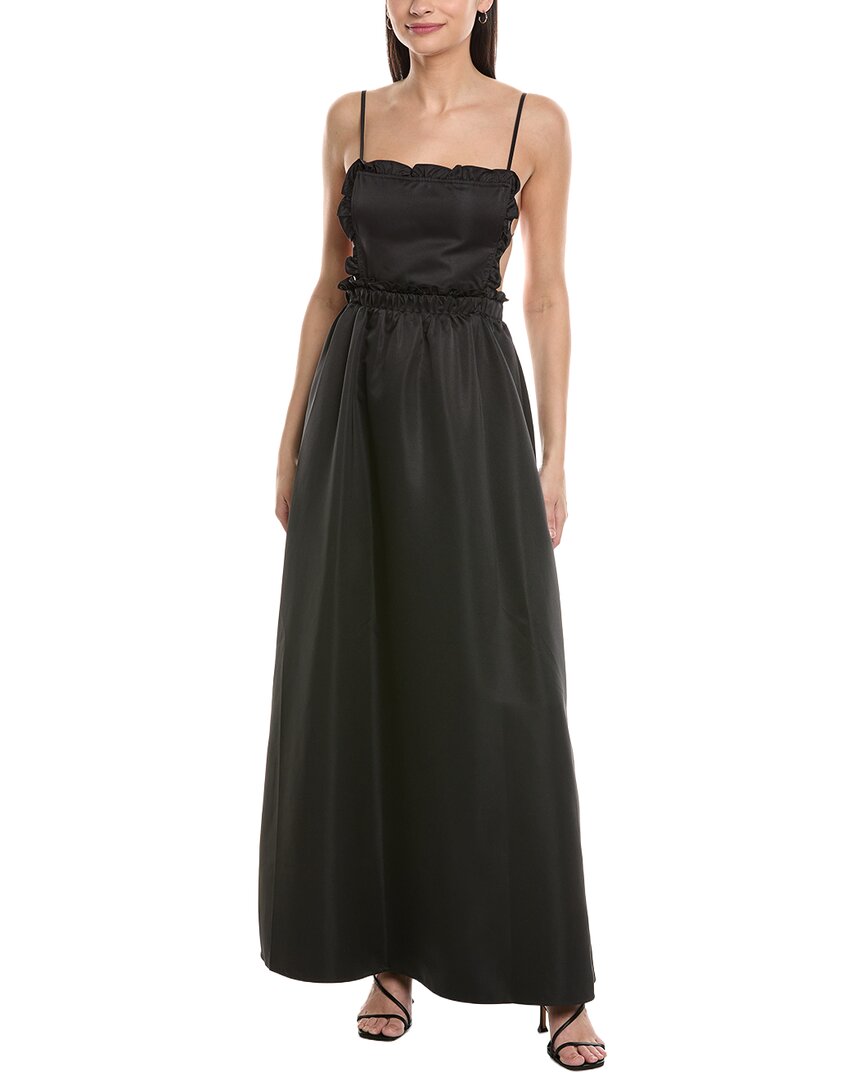 Weworewhat Ruffle Bib Maxi Dress