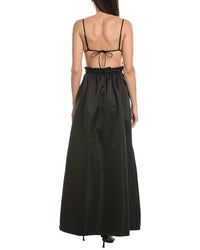 Weworewhat Ruffle Bib Maxi Dress