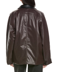 Weworewhat Cocoon Leather Jacket