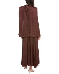 Weworewhat Halter Cape Midi Dress