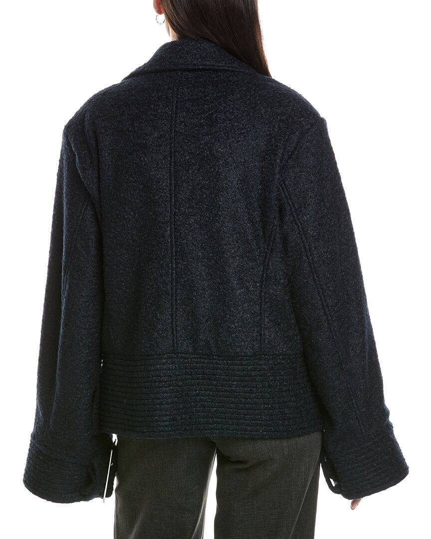 Weworewhat Moto Fleece Jacket