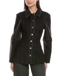 Weworewhat Structured Balloon Sleeve Shirt
