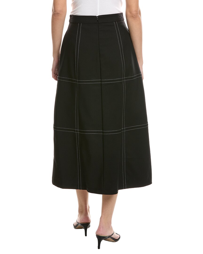 Weworewhat A-Line Contrast Stitch Skirt
