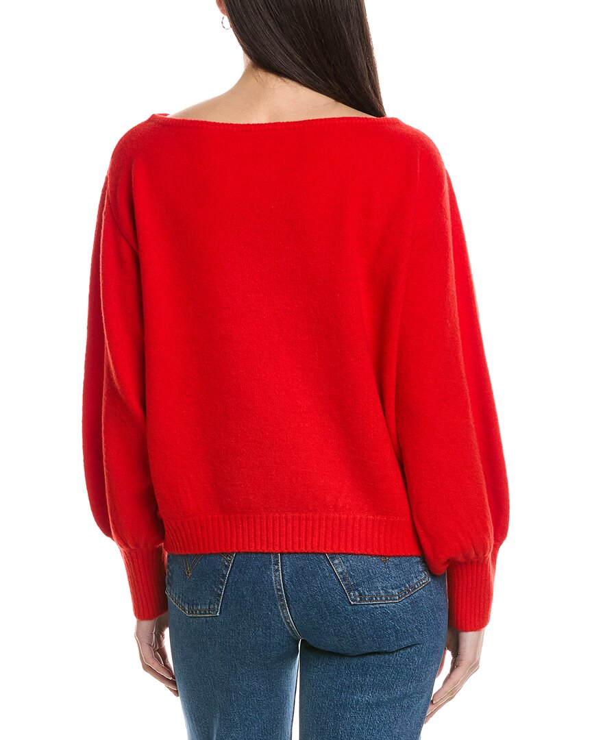 Weworewhat Balloon Sleeve Wool-Blend Sweater