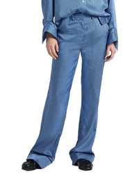 Derek Lam 10 Crosby Demetria Boarder Stripe Satin Twill Trouser