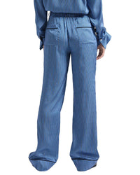 Derek Lam 10 Crosby Demetria Boarder Stripe Satin Twill Trouser
