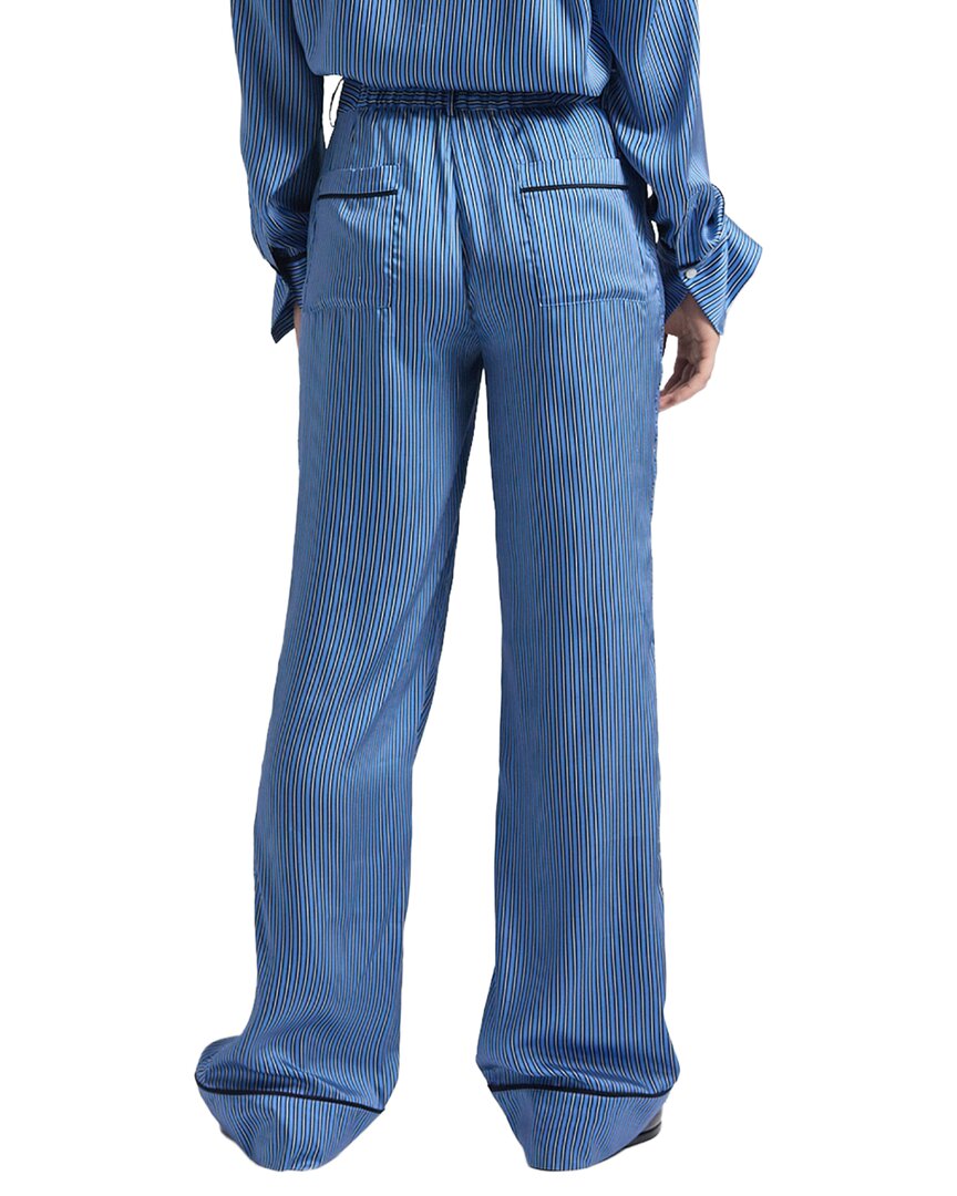 Derek Lam 10 Crosby Demetria Boarder Stripe Satin Twill Trouser
