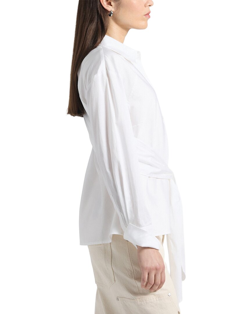 Derek Lam 10 Crosby Carmine Wrap Top