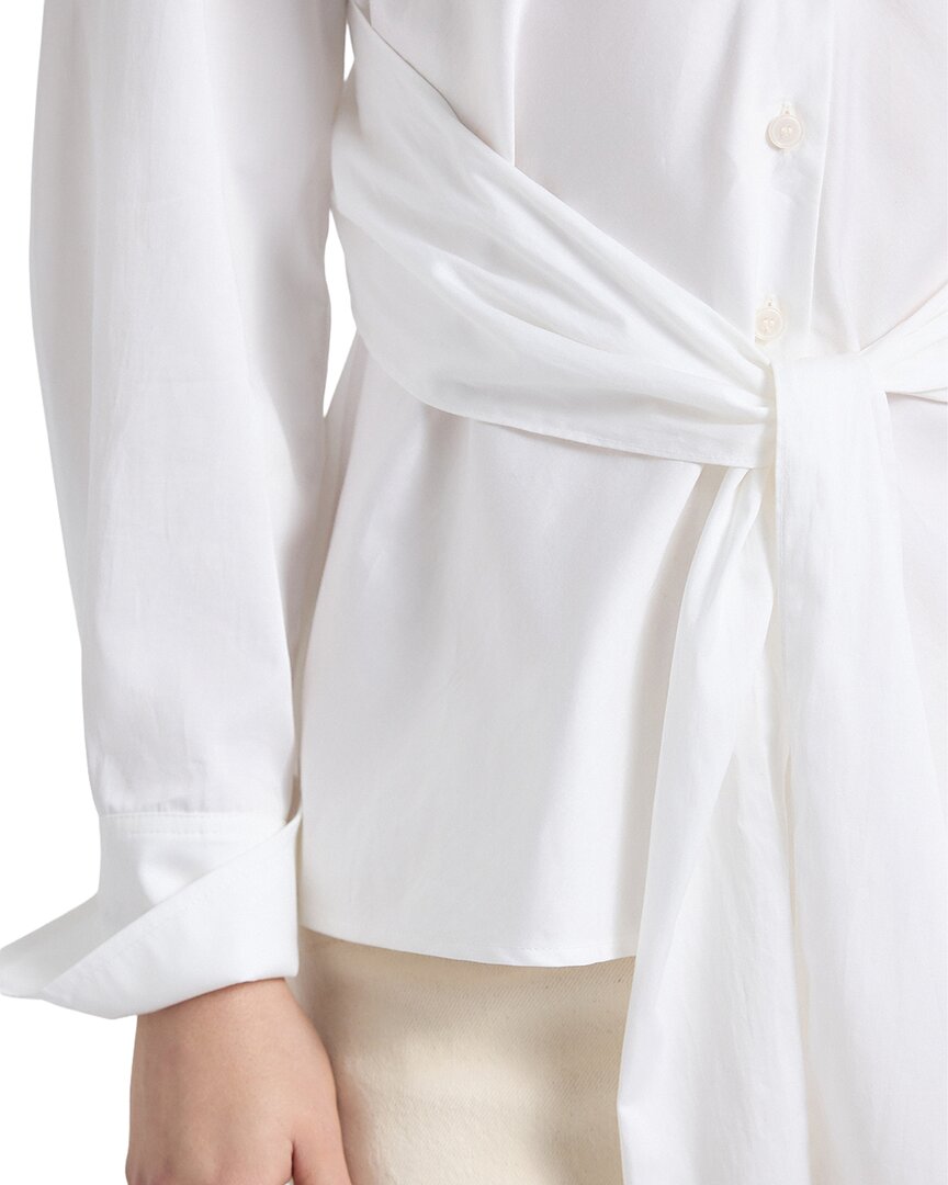 Derek Lam 10 Crosby Carmine Wrap Top