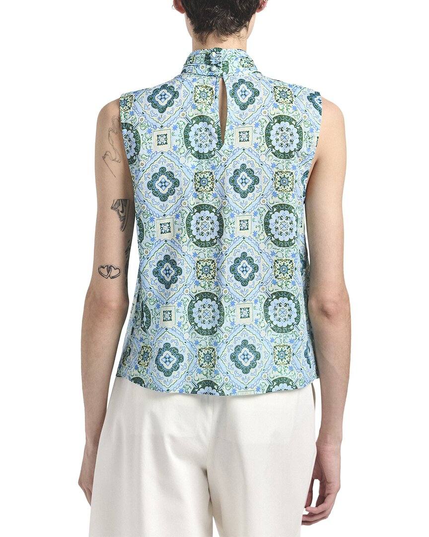 Derek Lam 10 Crosby Allie Sleeveless Bow Blouse