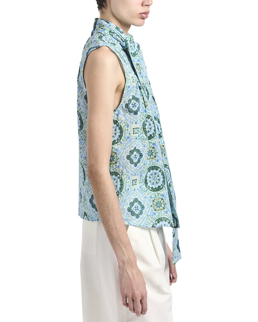 Derek Lam 10 Crosby Allie Sleeveless Bow Blouse